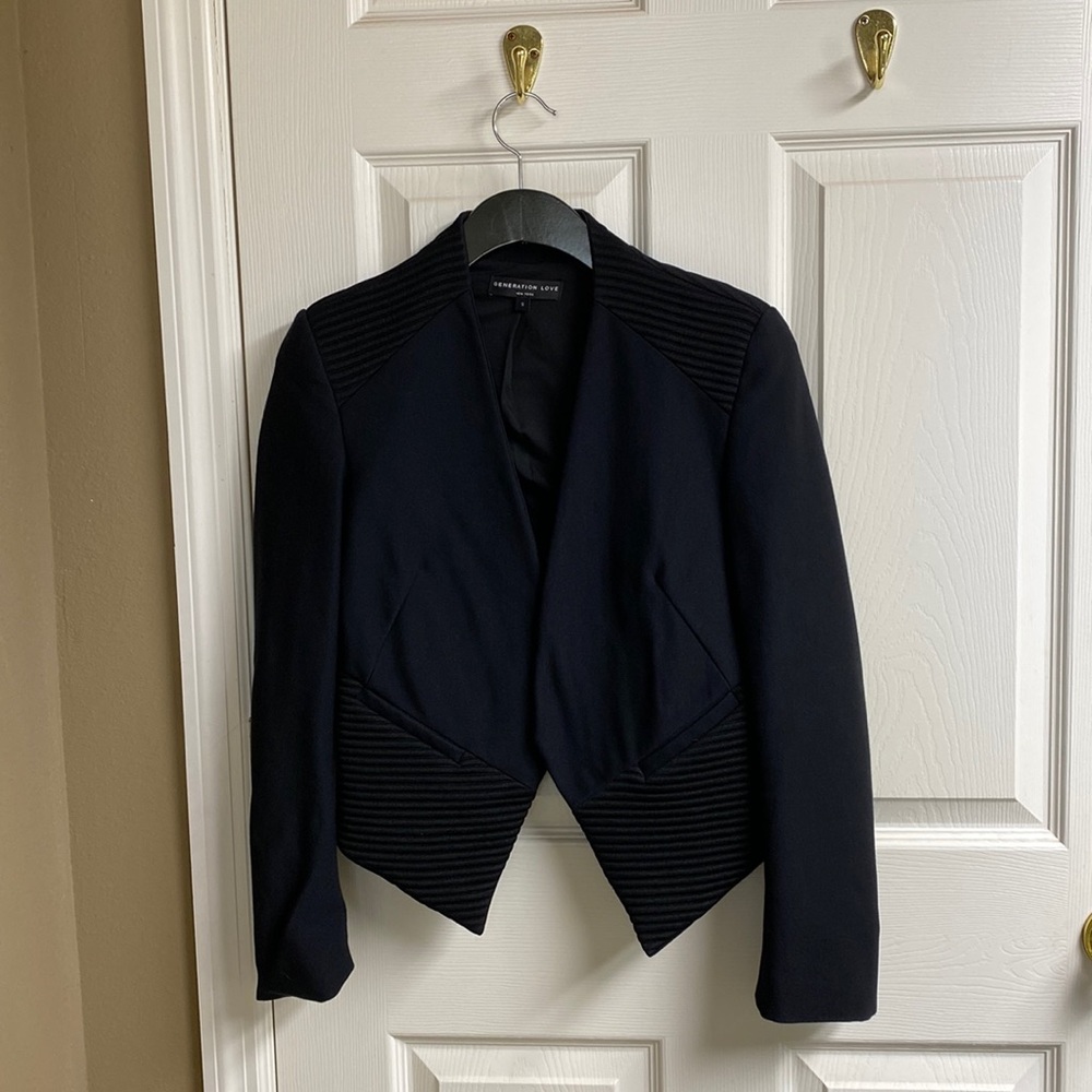 Generation Love Black crop blazer jacket